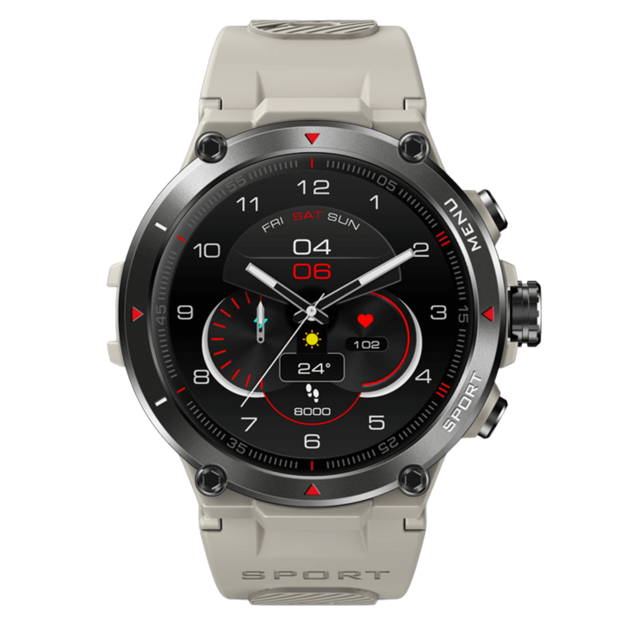 Smartwatch ZEBLAZE Stratos 2 - Relógio Inteligente Esportivo - relogiosbenyar - aço inoxidável, promo, zeblaze - relogiosbenyar.com.br